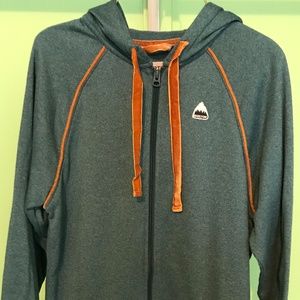 Burton zipped hoodie